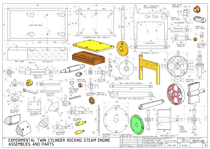Model Rocking Engine Novel rocking steam engine