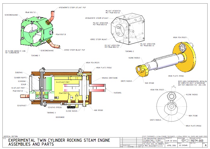 Model Rocking Engine Novel rocking steam engine