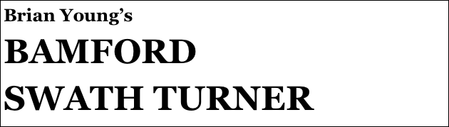 Brian Young’s
BAMFORD 
SWATH TURNER

